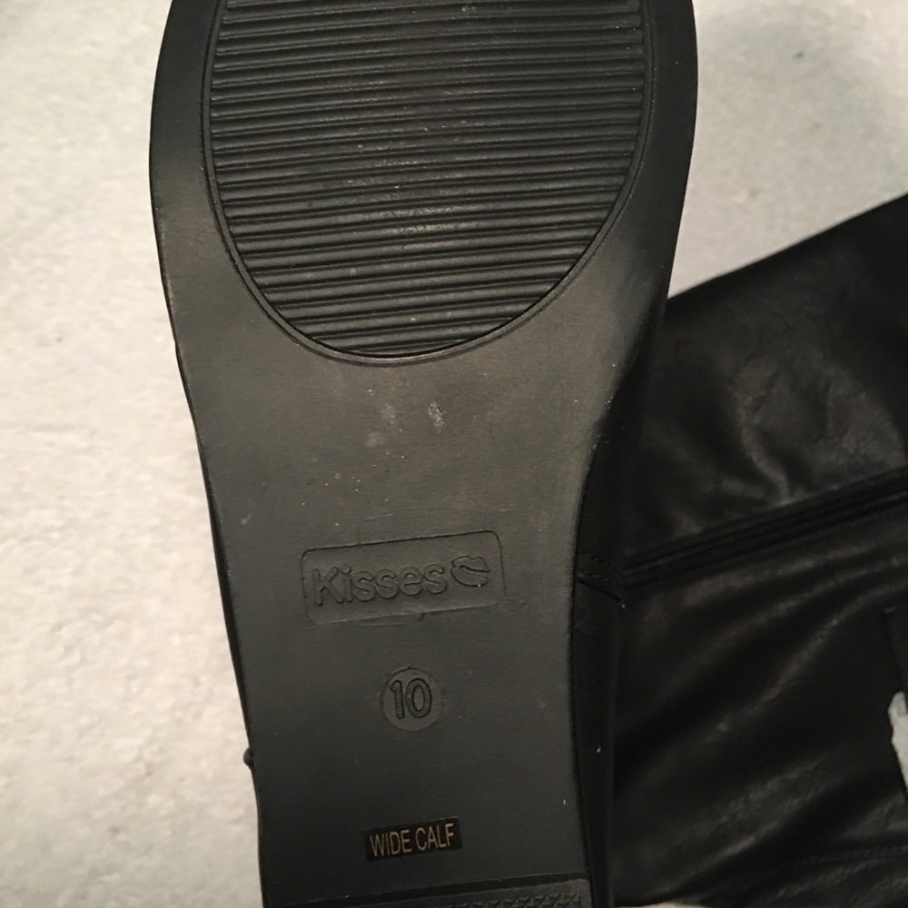 NWT Kisses black high boots - Picture 5 of 5